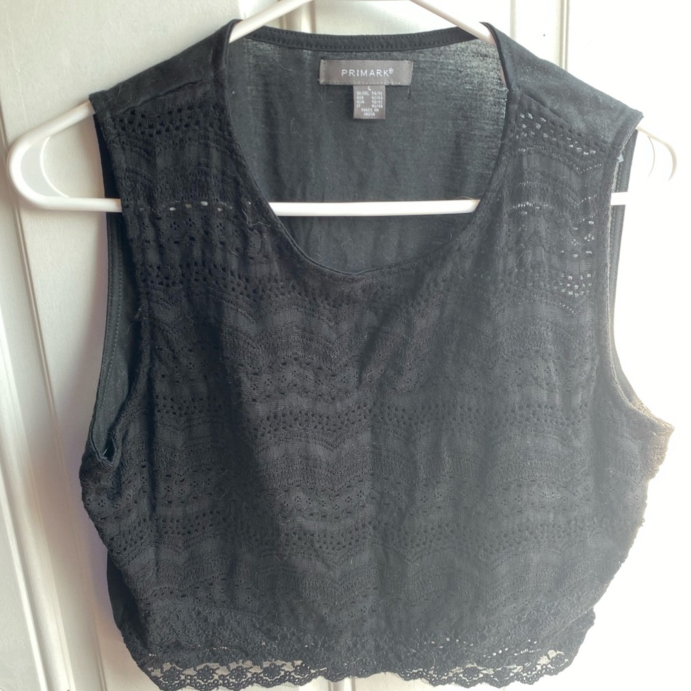 Sleeveless Crochet Crop Top